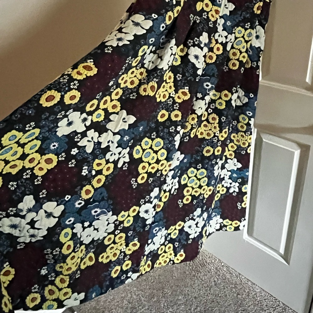 *NWOT NEVER WORN *Anthropologie Floral Dress - Yellow, Blue, White